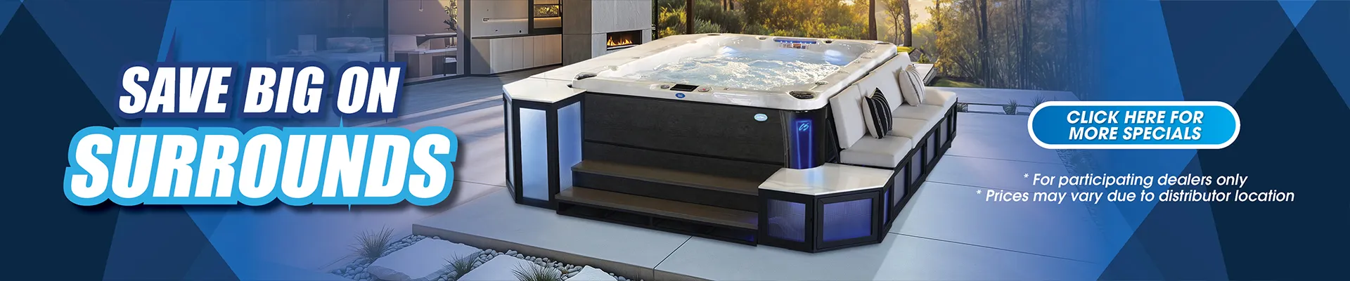 Calspas hot tub being used in a family setting - Palatine